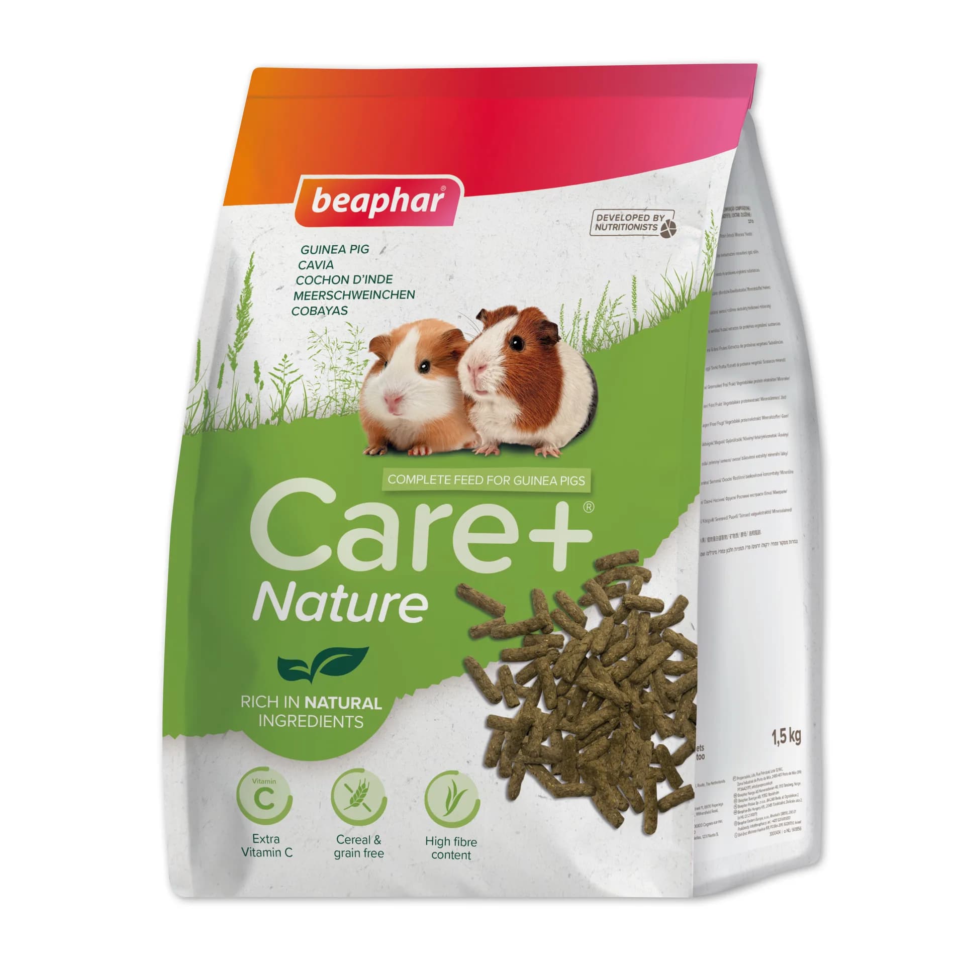 Beaphar Care+ Nature Guinea Pig karma sucha 1,5 kg