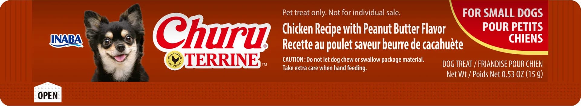 INABA Dog Churu Terrine Chicken & Peanut Butter 4 x 15 g (60 g)