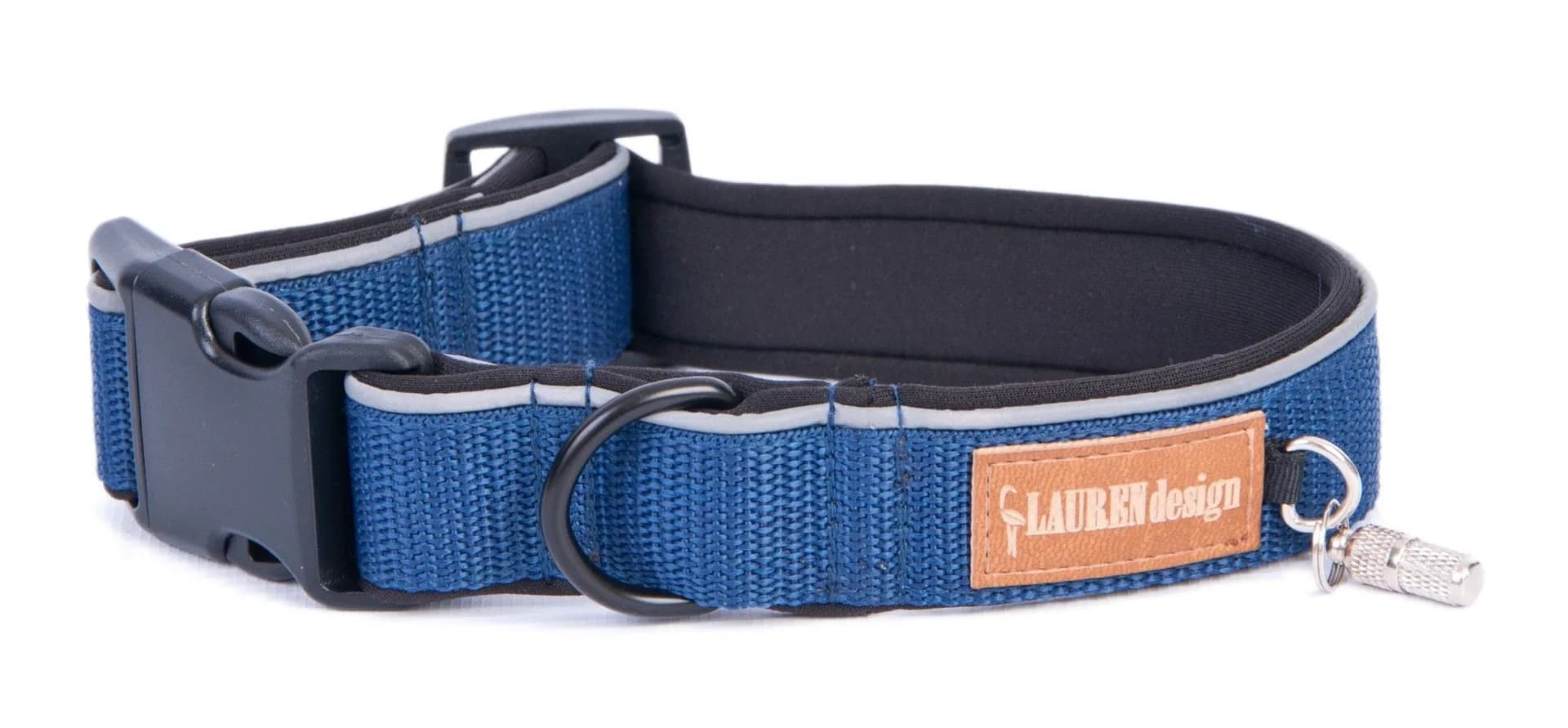 Lauren Design Obroża z klamrą Classic dla psa – czarny, S