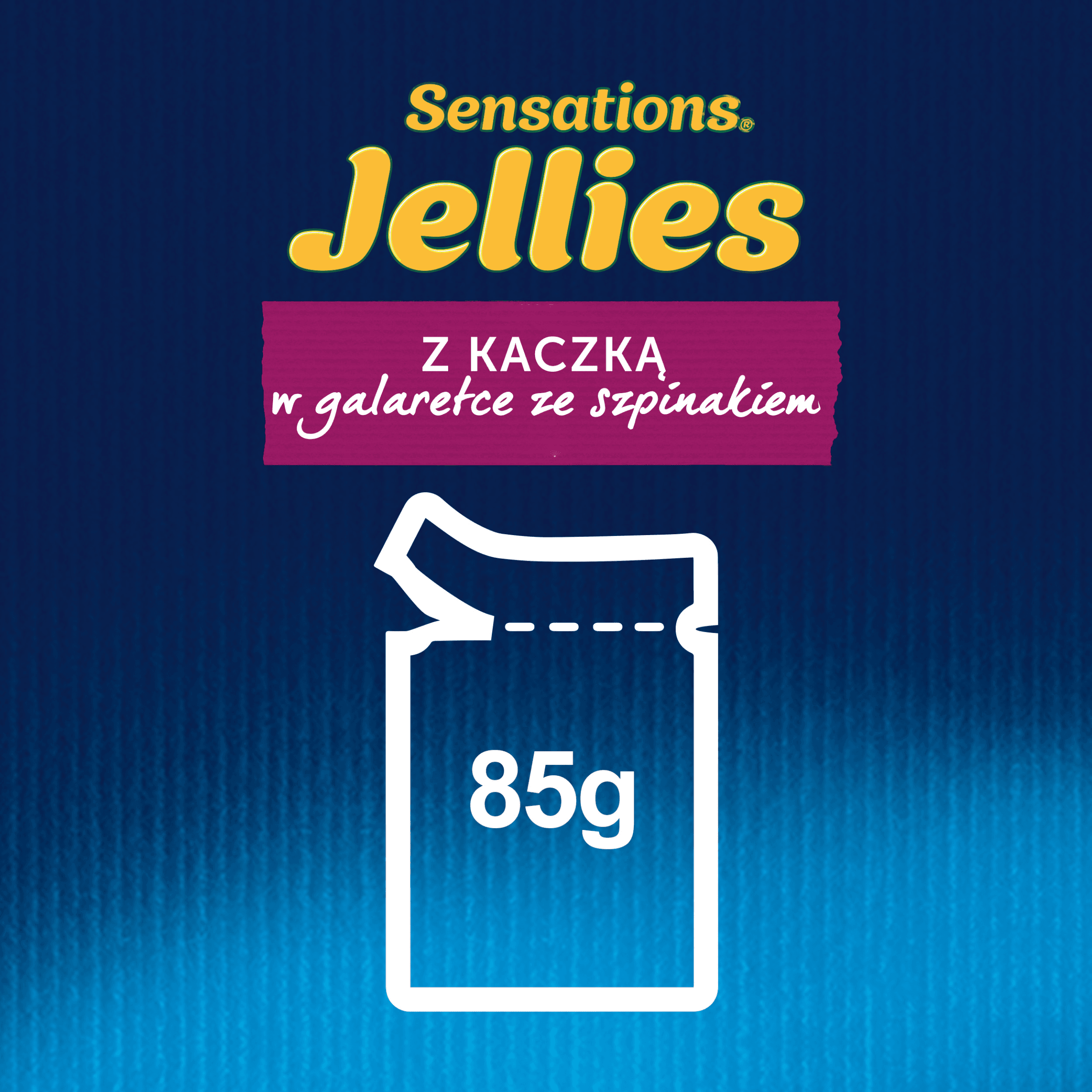 Felix Sensations saszetki karma mokra dla kota Kaczka Szpinak 85 g