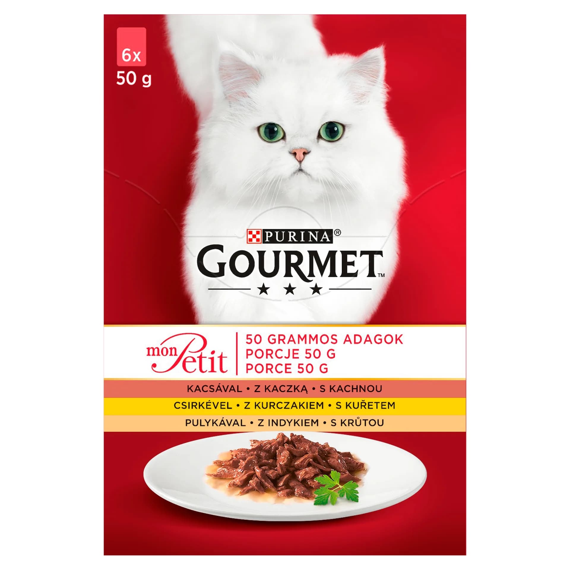 Gourmet Purina Mon Petit mix drobiowy 6 × 50 g