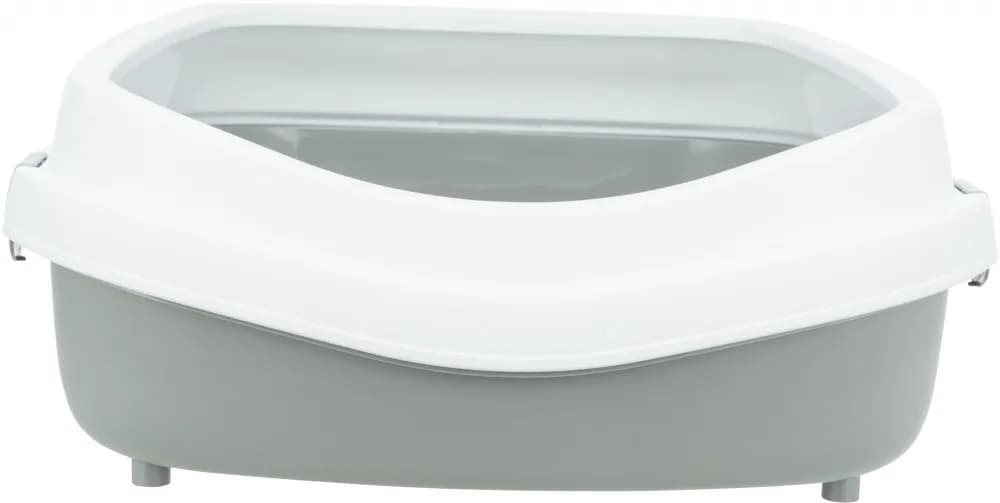 Trixie Primo kuweta z ramką – szary / biały, 56 × 25 × 71 cm