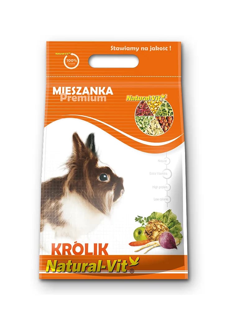 Natural-Vit Karma pełnoporcjowa dla królika Premium 500 g