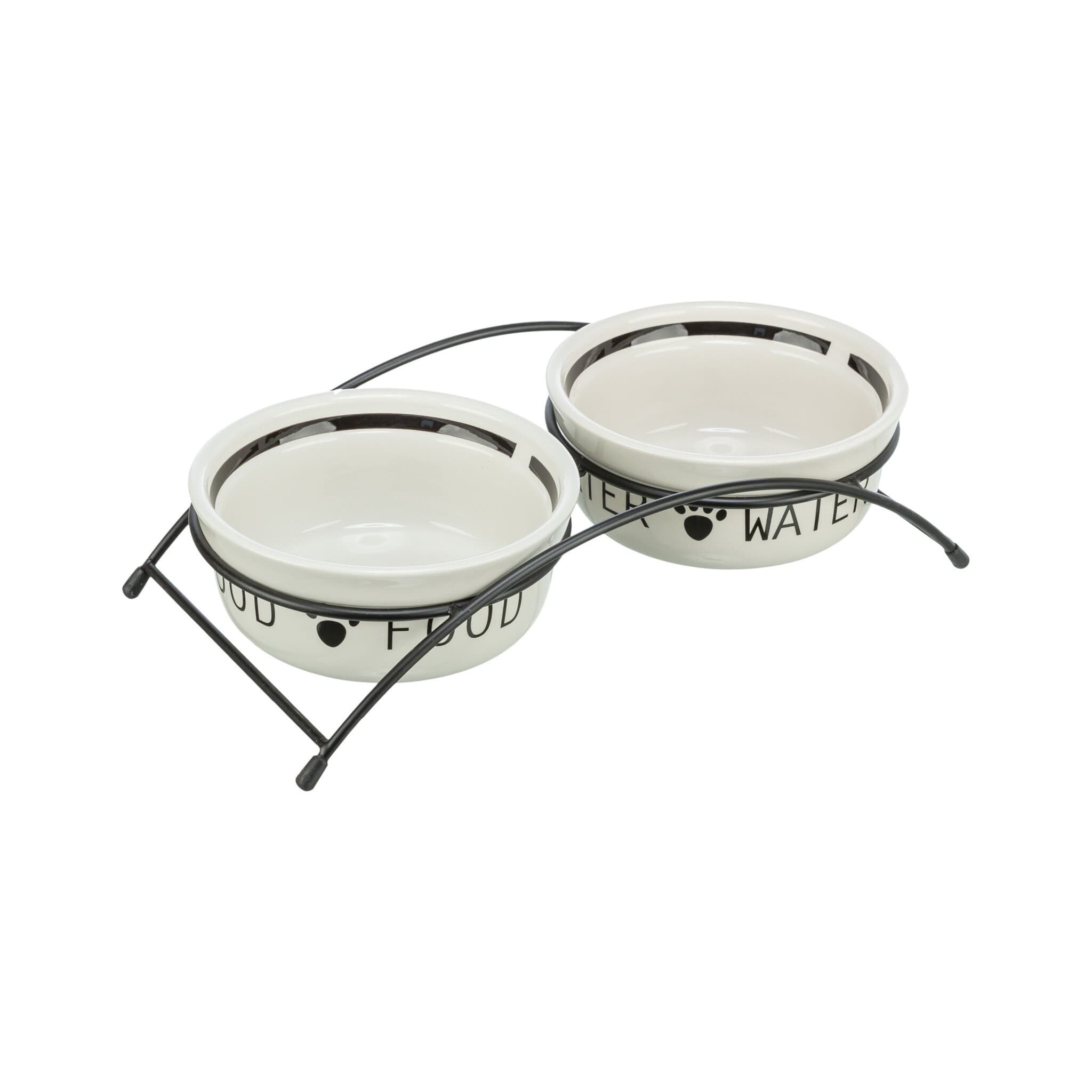 Trixie Eat on Feet zestaw dwóch misek ceramicznych na stojaku dla psa