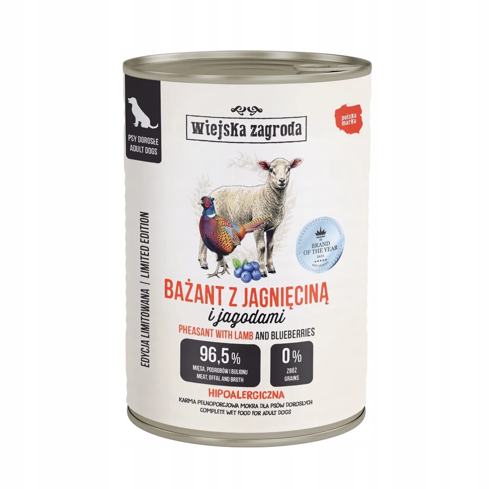 Wiejska Zagroda karma mokra bażant 380 g