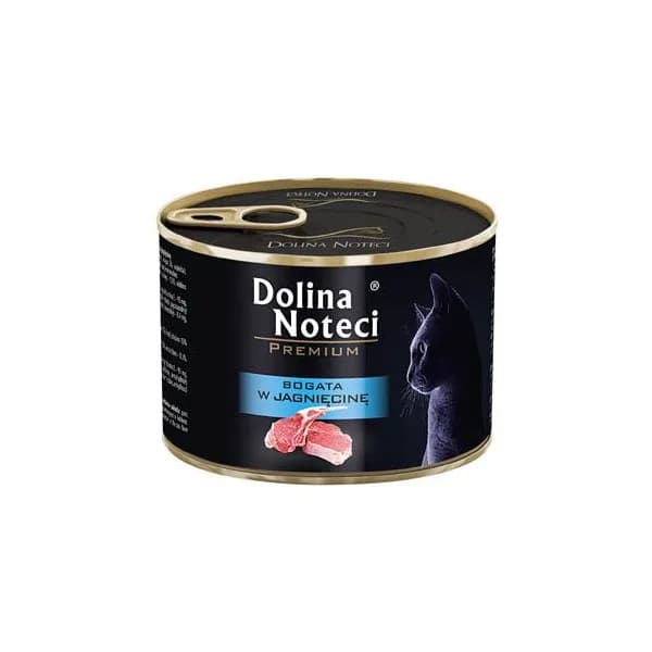 Dolina Noteci Premium kot puszka Bogata w jagnięcinę dla kota