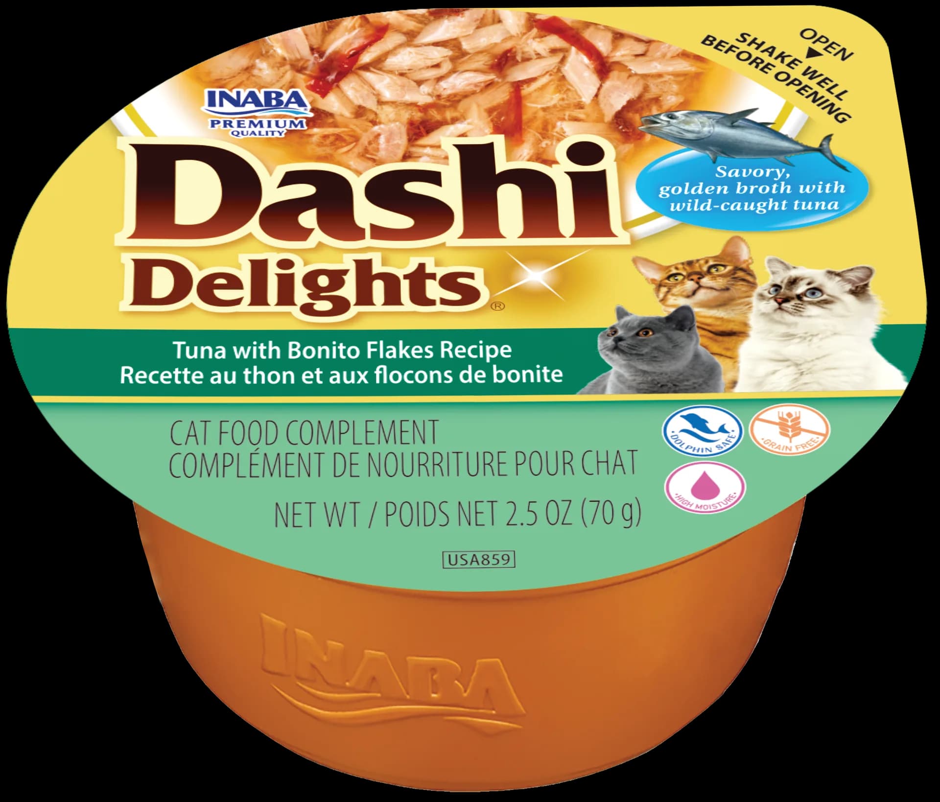 INABA Cat Dashi Delights Tuna & Bonito Karma dla kota tuńczyk z rybą bonito 70 g