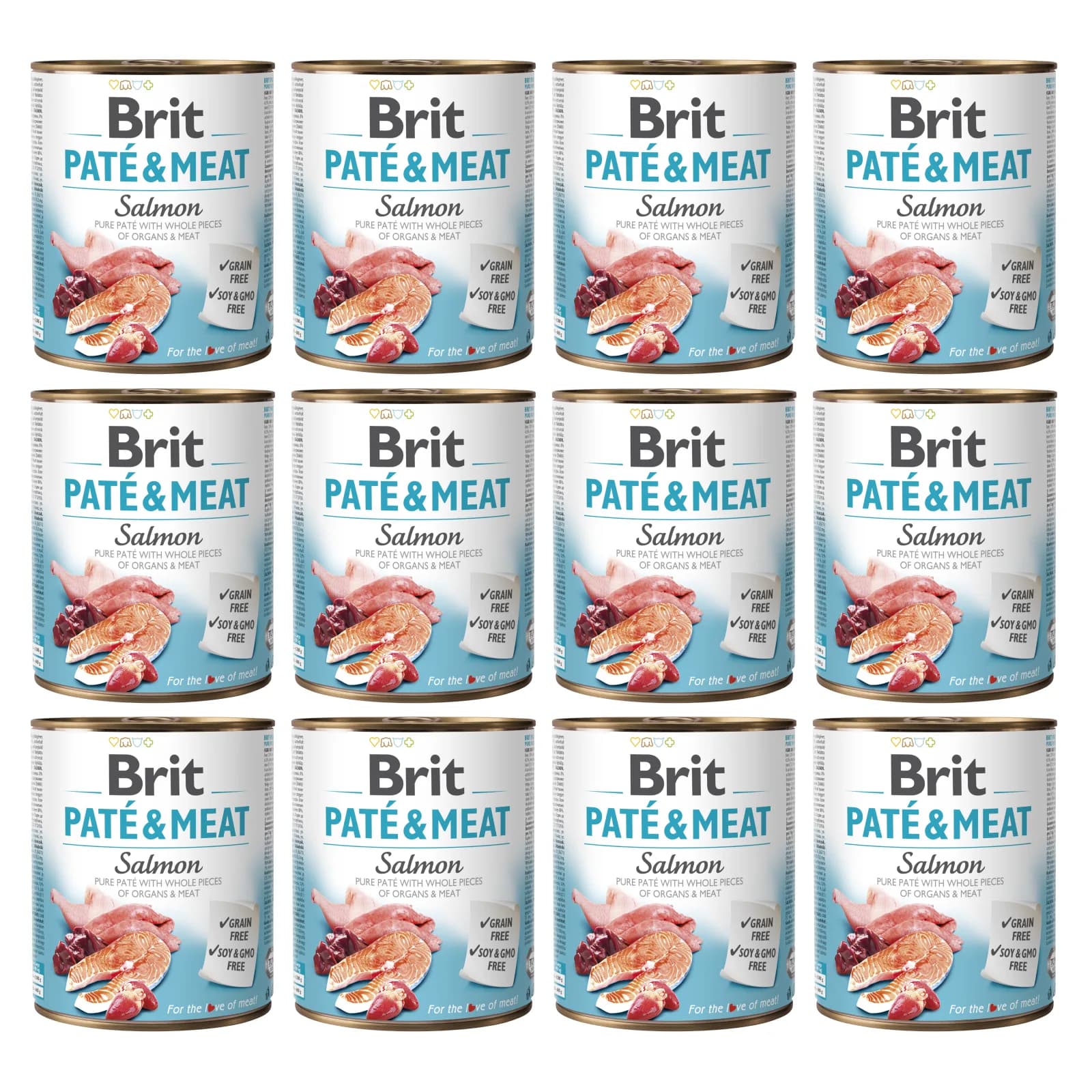 Brit Pate & Meat Salmon mokra karma dla psa z łososiem – 400 g