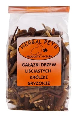 Herbal Pets Gałązki drzew liściastych uzupełniająca karma dla gryzoni 75 g