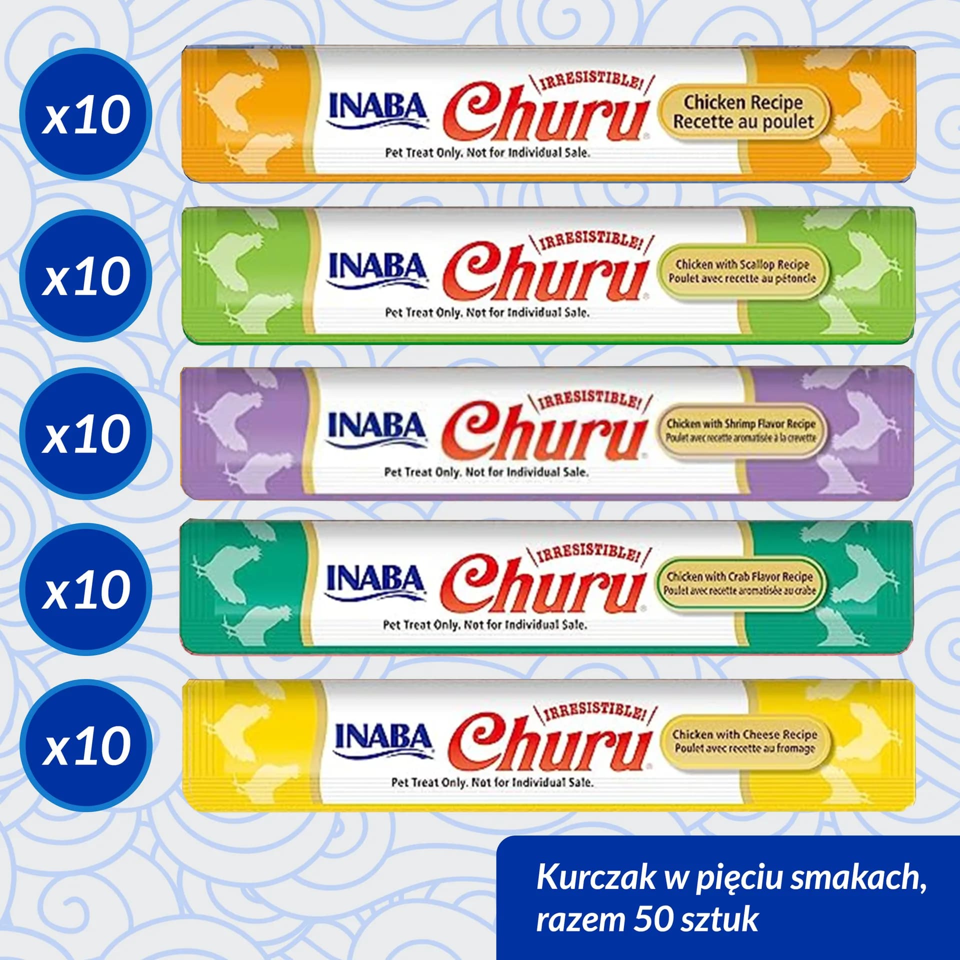 INABA Cat Churu Varieties Chicken słoik 50 × 14 g 700 g