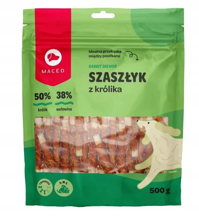 Maced Przysmaki dla psa psów Szaszłyki z Królika Smakołyki 500 g