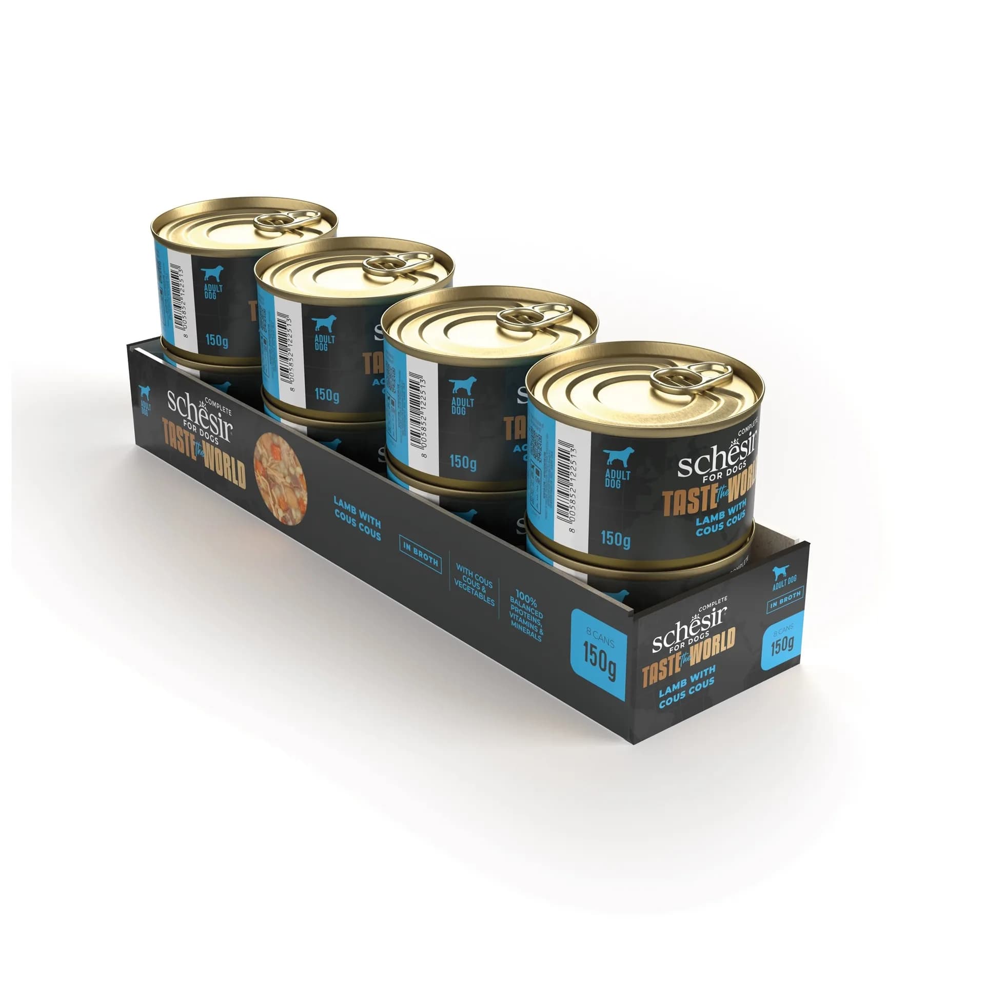 Schesir Taste the world karma mokra dla psów jagnięcina i kuskus 150 g