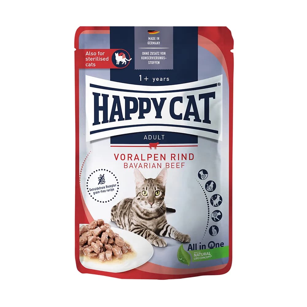 Happy Cat Culinary Voralpen-Rind wołowina w sosie karma mokra dla dorosłych kotów 85 g