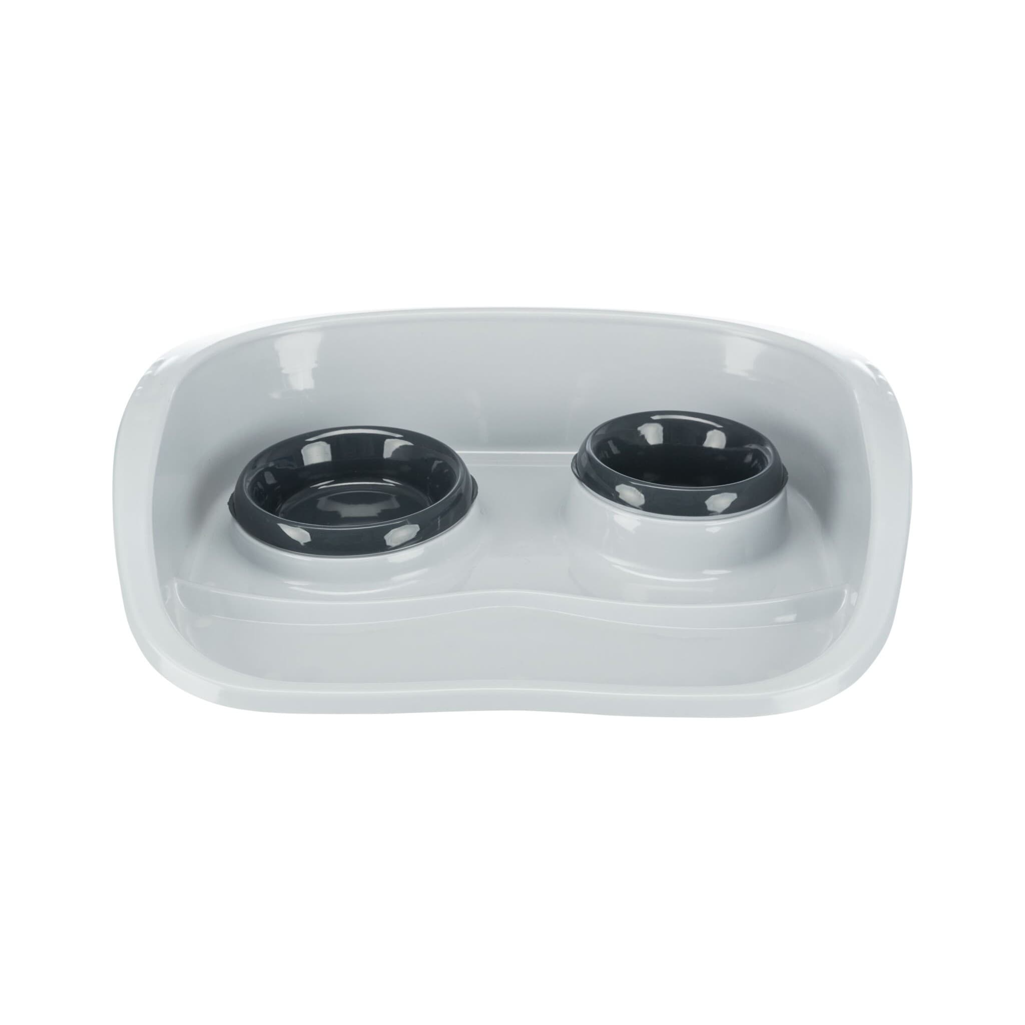 Trixie Zestaw 2 plastikowych misek na tacce