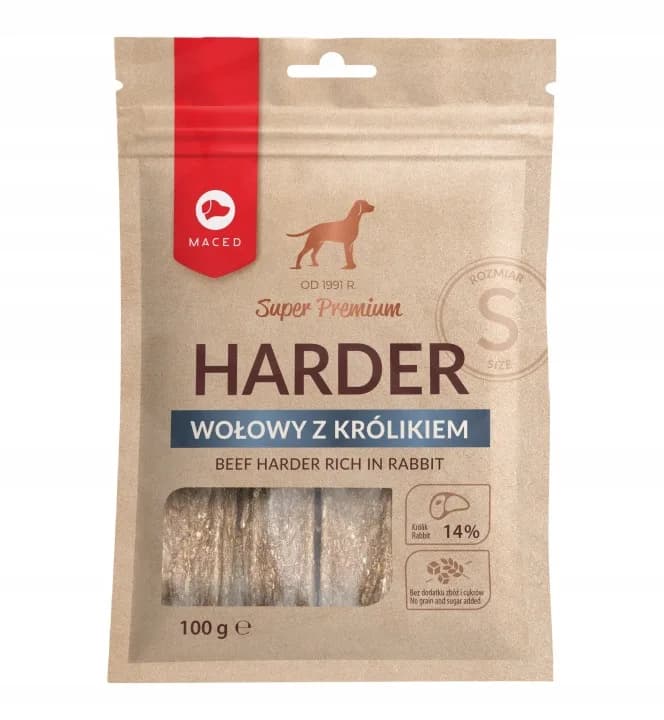 Maced Gryzak dla psa z Królikiem Super Premium Harder Wołowy S 100 g