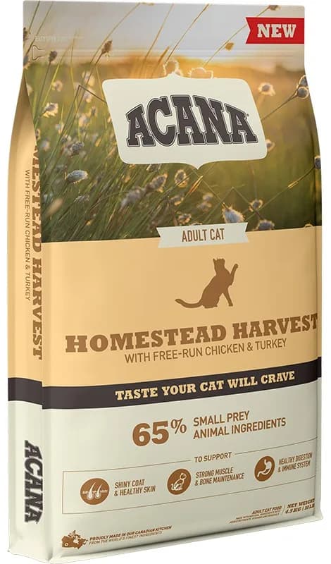Acana Adult Cat Homestead Harvest karma sucha dla dorosłych kotów z kurczakiem – 340 g