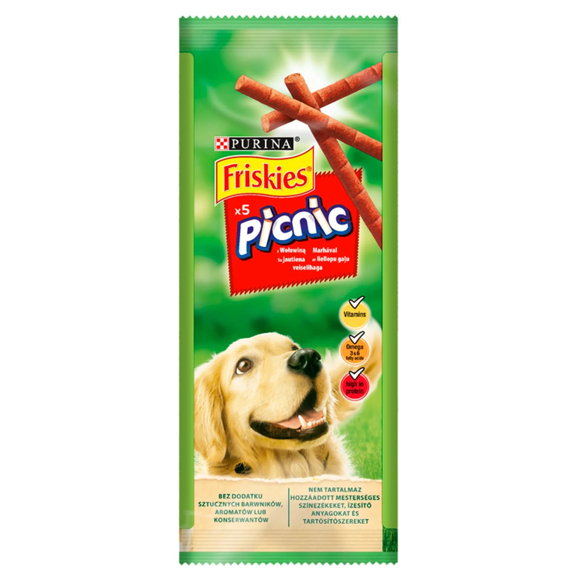 Friskies Purina Picnic przysmak dla dorosłych psów wołowina 42 g