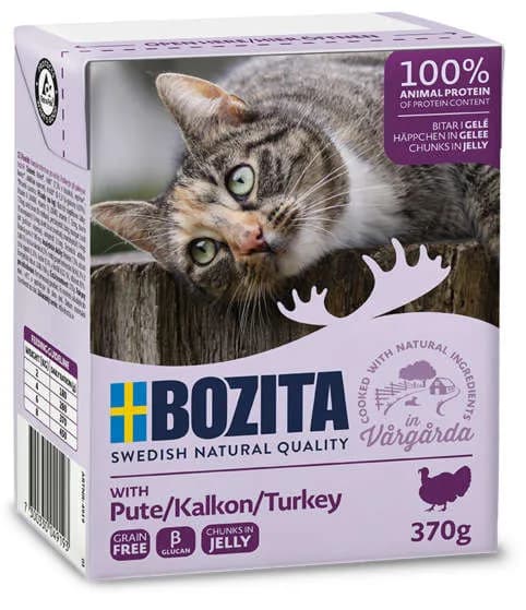Bozita Indyk w galaretce mokra karma dla kotów 370 g