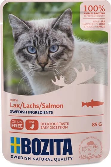 Bozita Karma mokra dla kotów w saszetkach łosoś 85 g