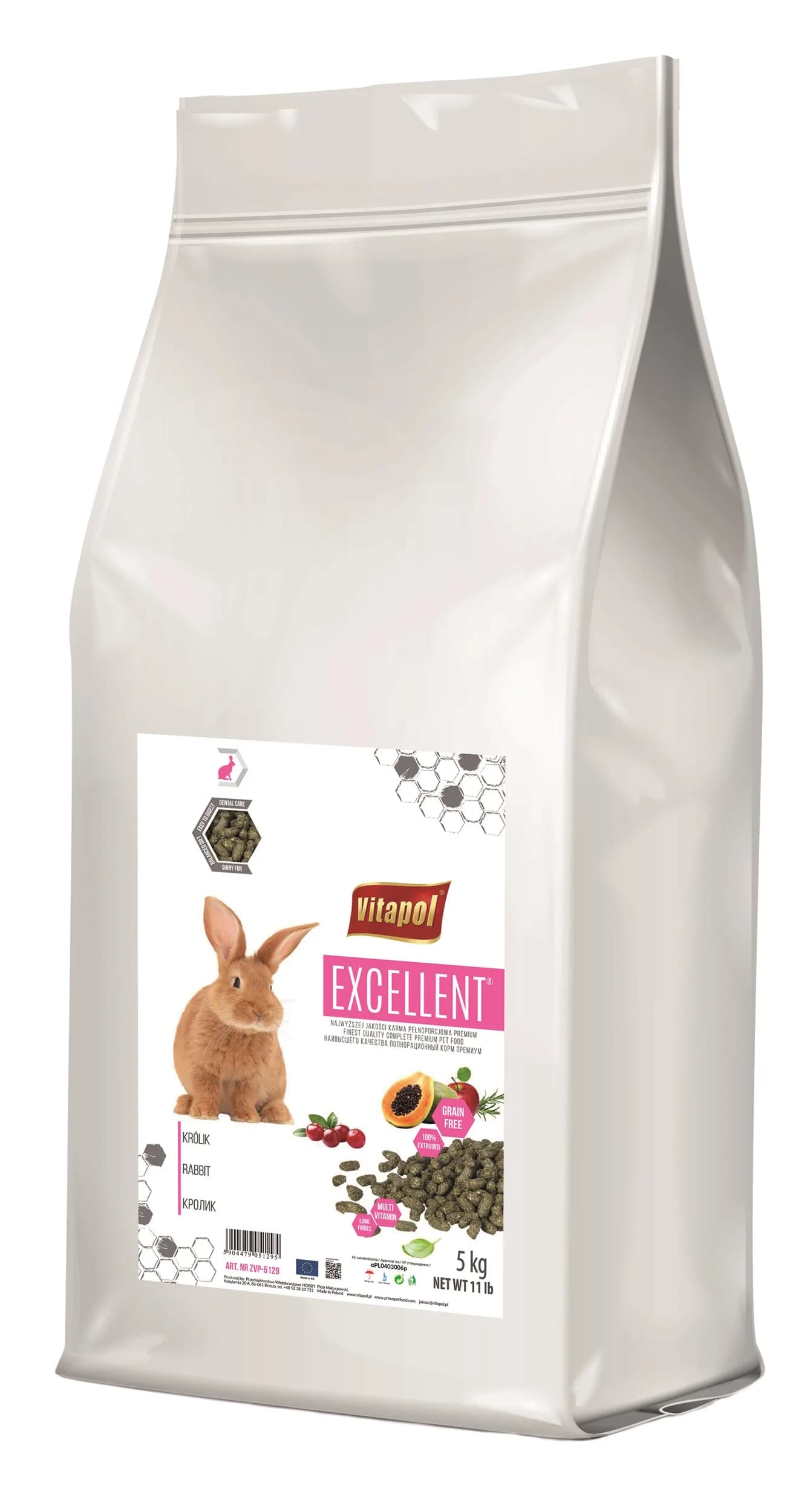 Vitapol Karma pełnoporcjowa Excellent dla królika – 5 kg