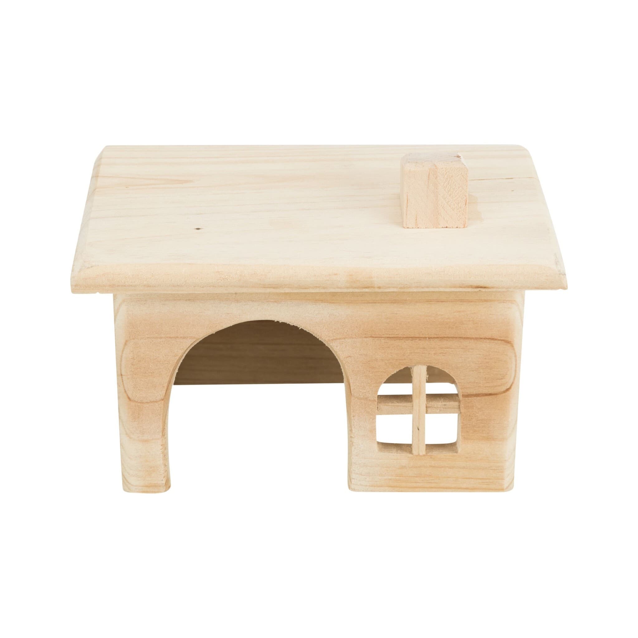 Trixie domek dla gryzoni drewno sosnowe 15 x 11 x 15 cm