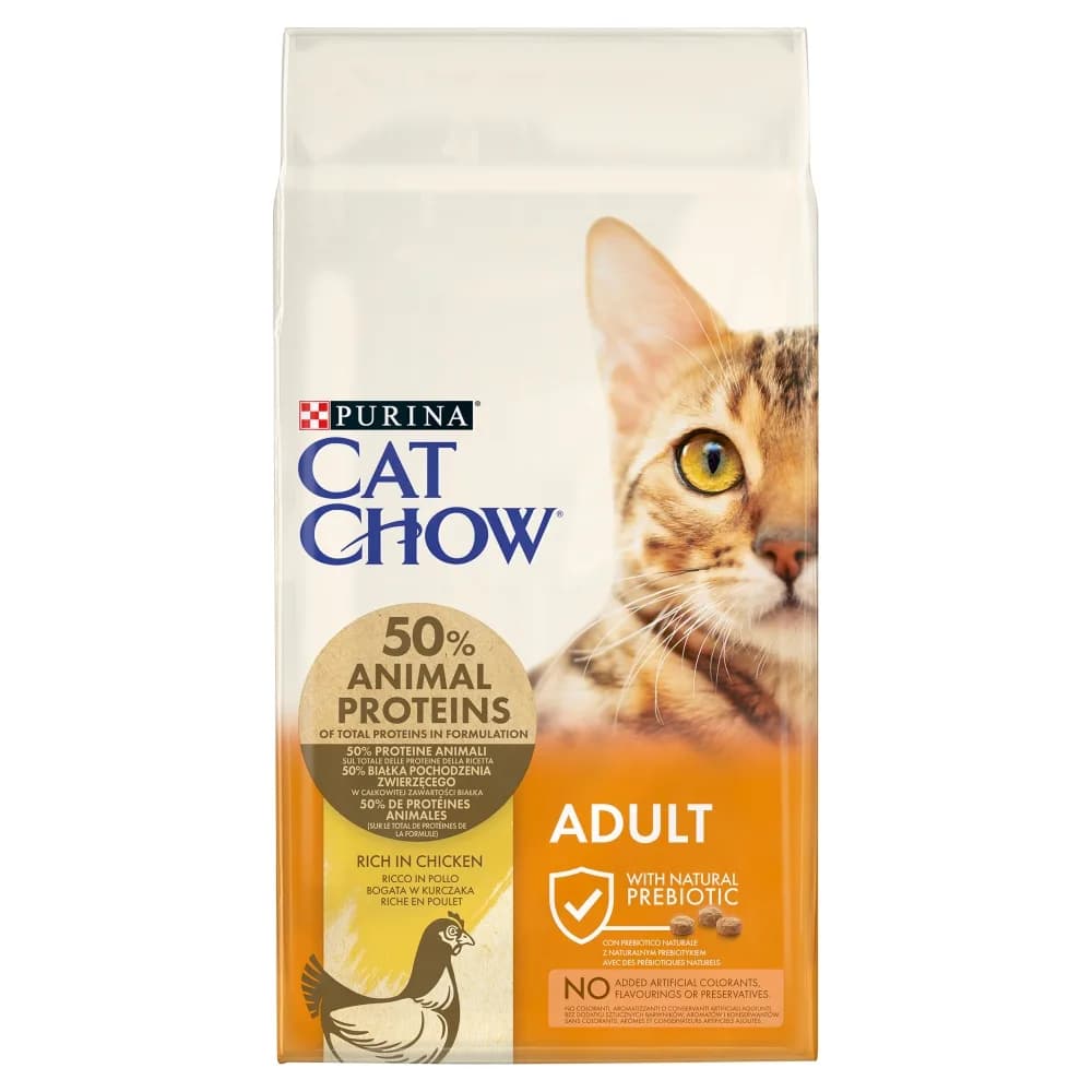 Cat Chow Purina Adult sucha karma bogata w kurczaka 15 kg