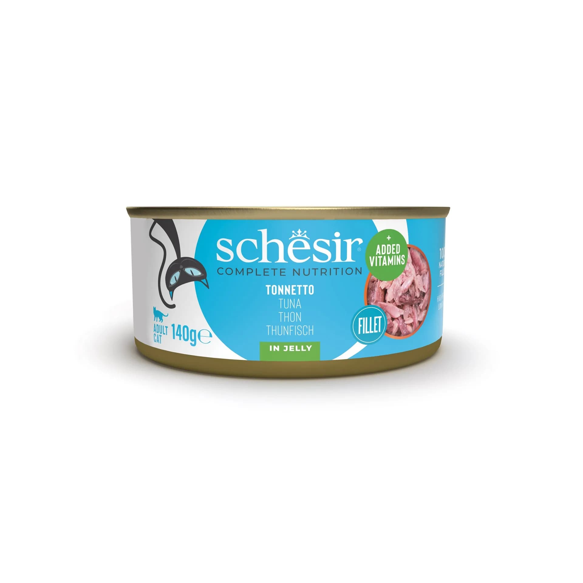 Schesir Karma mokra, dla kotów, tuńczyk w galarecie, puszka 140 g
