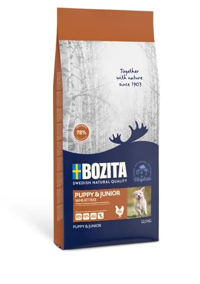 Bozita Puppy & Junior Wheat Free sucha karma dla psów – 12,5 kg