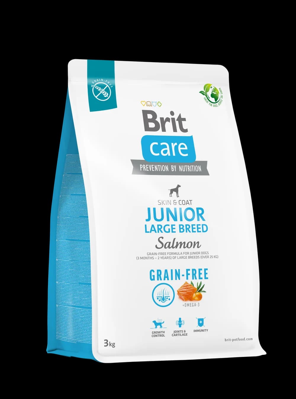 Brit Care Dog Grain-free Junior Large Breed Salmon sucha karma dla psa z łososiem i ziemniakami – 3 kg