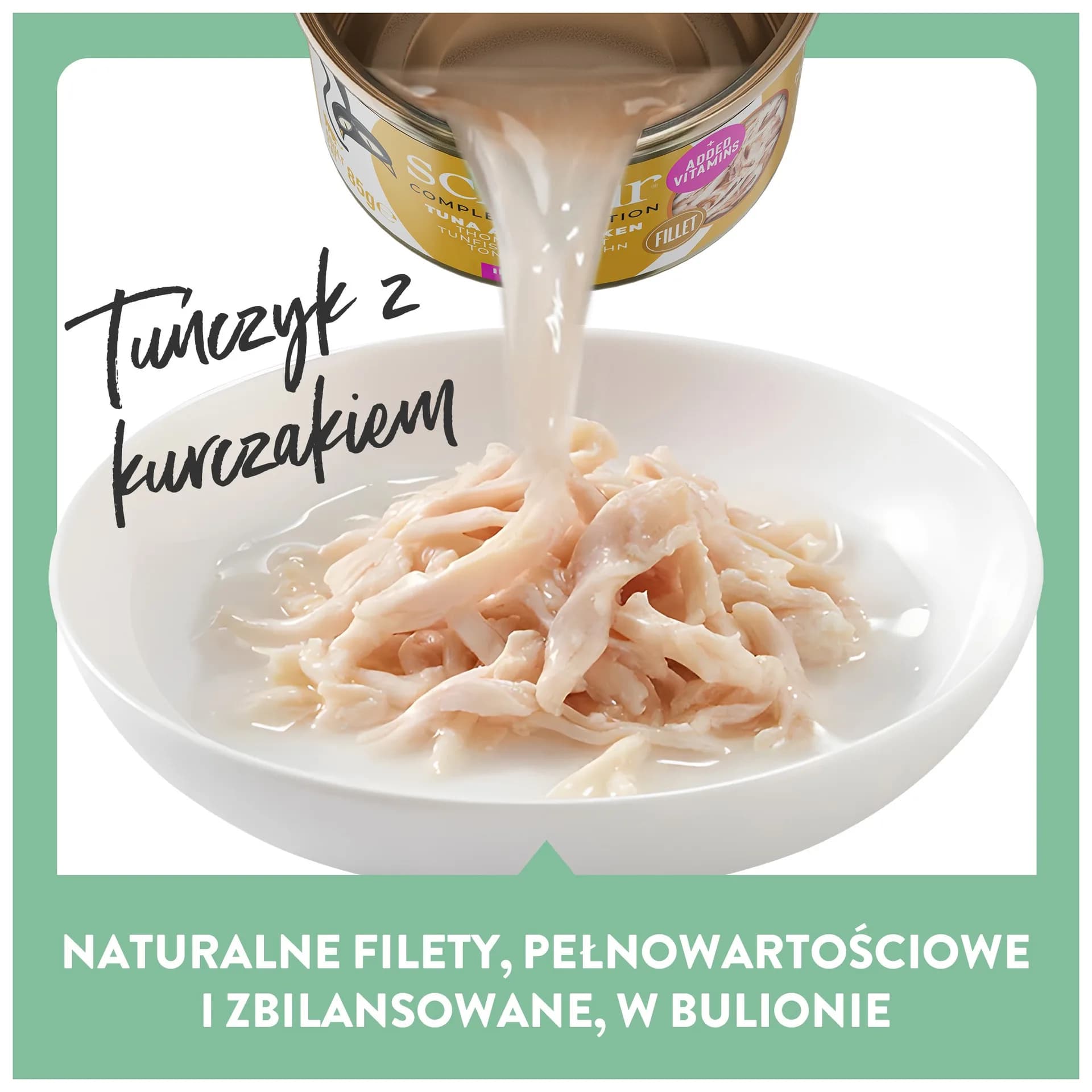 Schesir Mokra karma dla kota filety tuńczyk&kurczak galaretka – puszka – 85 g