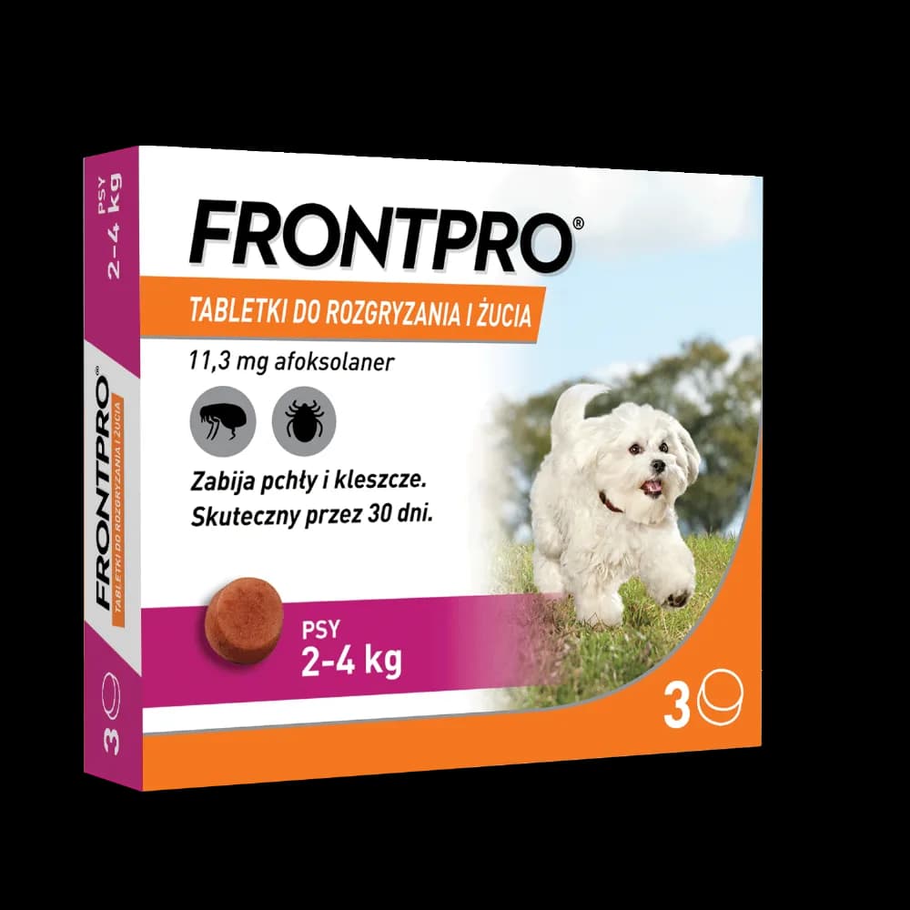 Frontpro Tabletki do rozgryzania i żucia dla psów 2 11 mg 4 kg