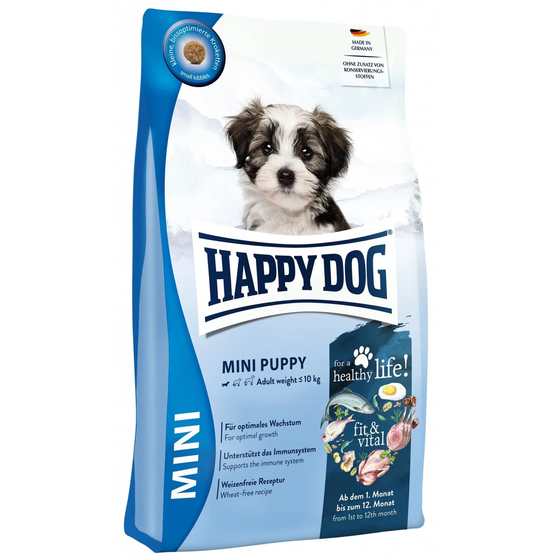 Happy Dog Fit&Vital Mini Puppy sucha karma dla szczeniąt – 10 kg