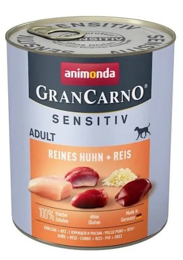 Animonda Grancarno Sensitiv puszka kurczak z ryżem 800 g