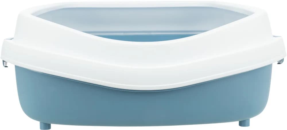 Trixie Primo kuweta z ramką – niebieski / biały, 56 × 25 × 71 cm