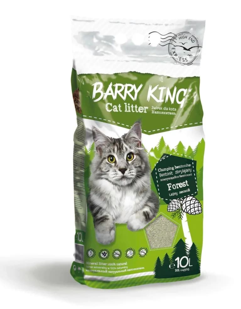 Barry King Żwirek bentonit dla kota leśny różna objętość – 5 l