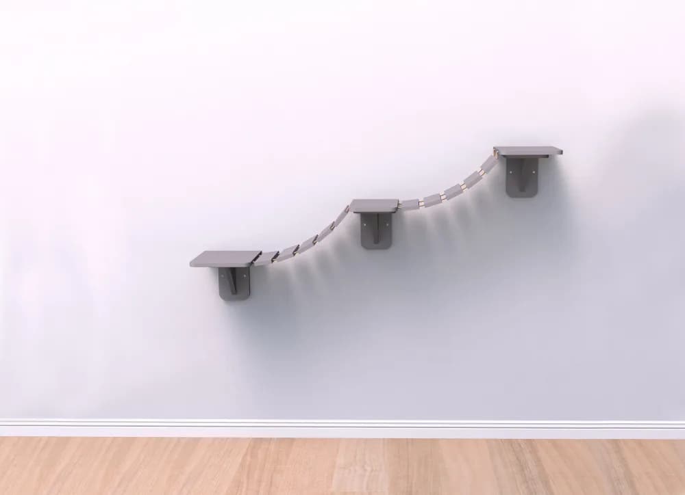 Trixie Mostek dla kota do montażu na ścianie – taupe, 150 × 30 cm