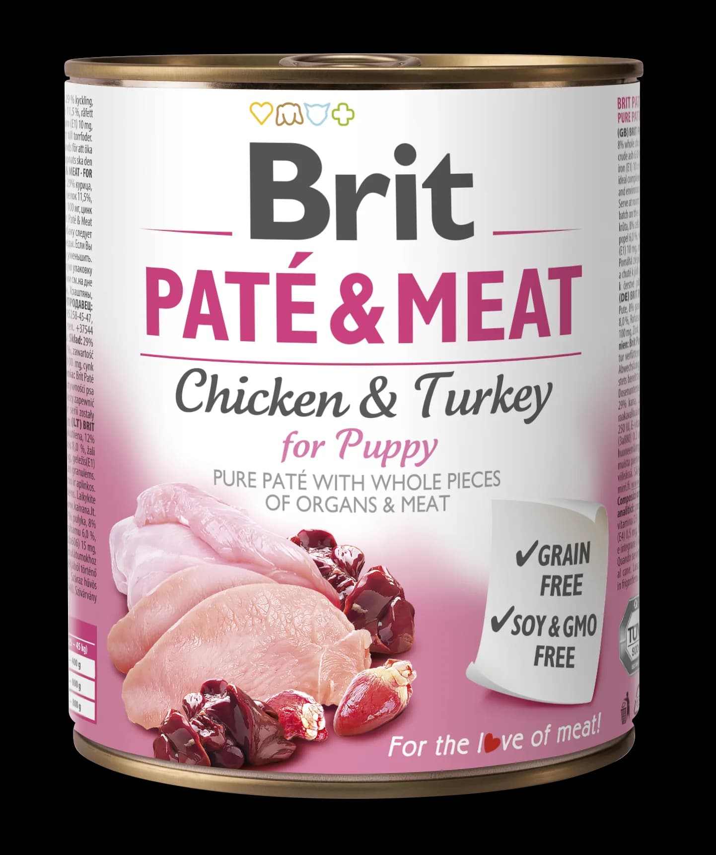 Brit Pate & Meat Chicken & Turkey for Puppy mokra karma dla szczeniąt z kurczakiem i indykiem – 400 g