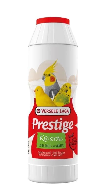 Versele-Laga Shell Sand Kristal Box biały piasek dla ptaków z anyżkiem w tubie 2 kg
