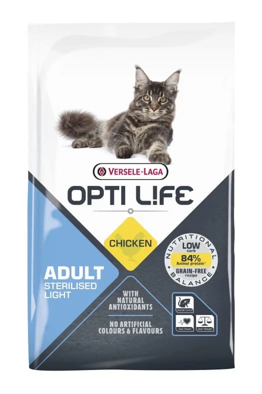 Versele-Laga Opti Life Cat Sterlised Light Chicken karma dla kotów sterylizowanych – 1 kg