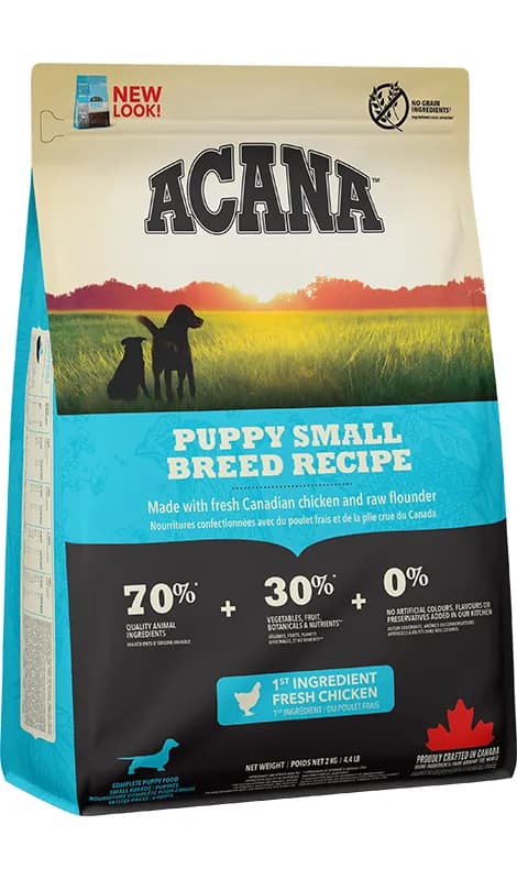 Acana Puppy Small Breed Recipe sucha karma dla szczeniąt z kurczakiem – 2 kg