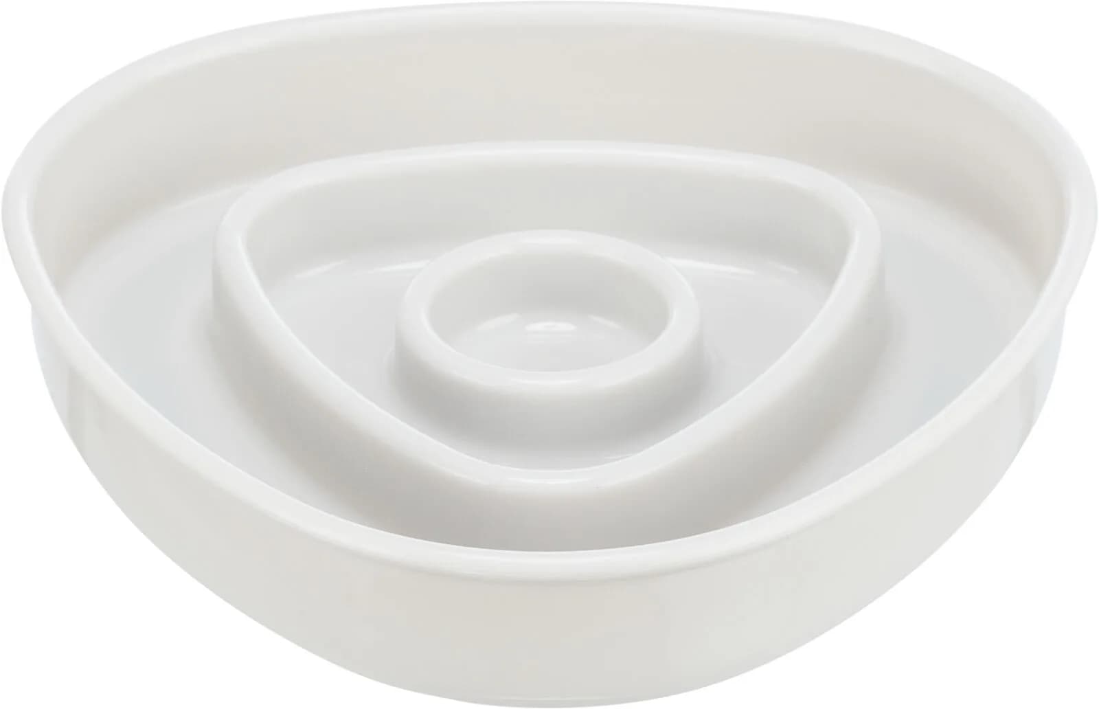 Trixie Slow Feeding miska dla kota szara plastik/TPR spowalniająca jedzenie 15 × 15 cm 0 35 l