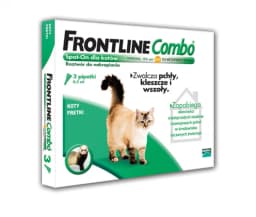 Frontline Combo Spot-On roztwór do nakrapiania dla kota i fretki 3 × 0,5 ml
