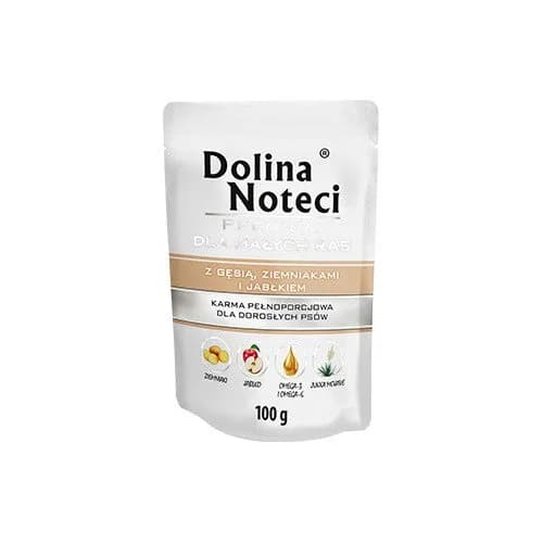 Dolina Noteci Premium saszetka małe Rasy z Gęsią, ziemniakami i Jabłkiem dla psa 100 g