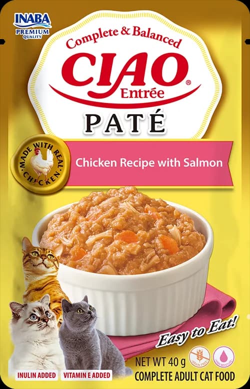 INABA Cat Ciao Entrée Pate Chicken Recipe with Salmon 40 g