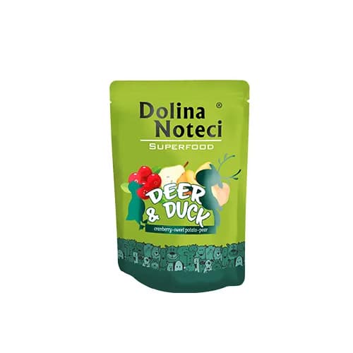 Dolina Noteci Superfood Jeleń i Kaczka saszetka dla psa 300 g