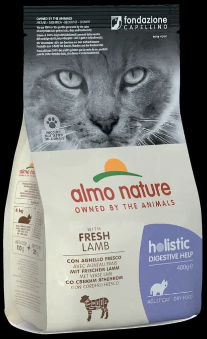 Almo Nature Sucha karma Holistic Digestive Help z jagnięciną dla kota