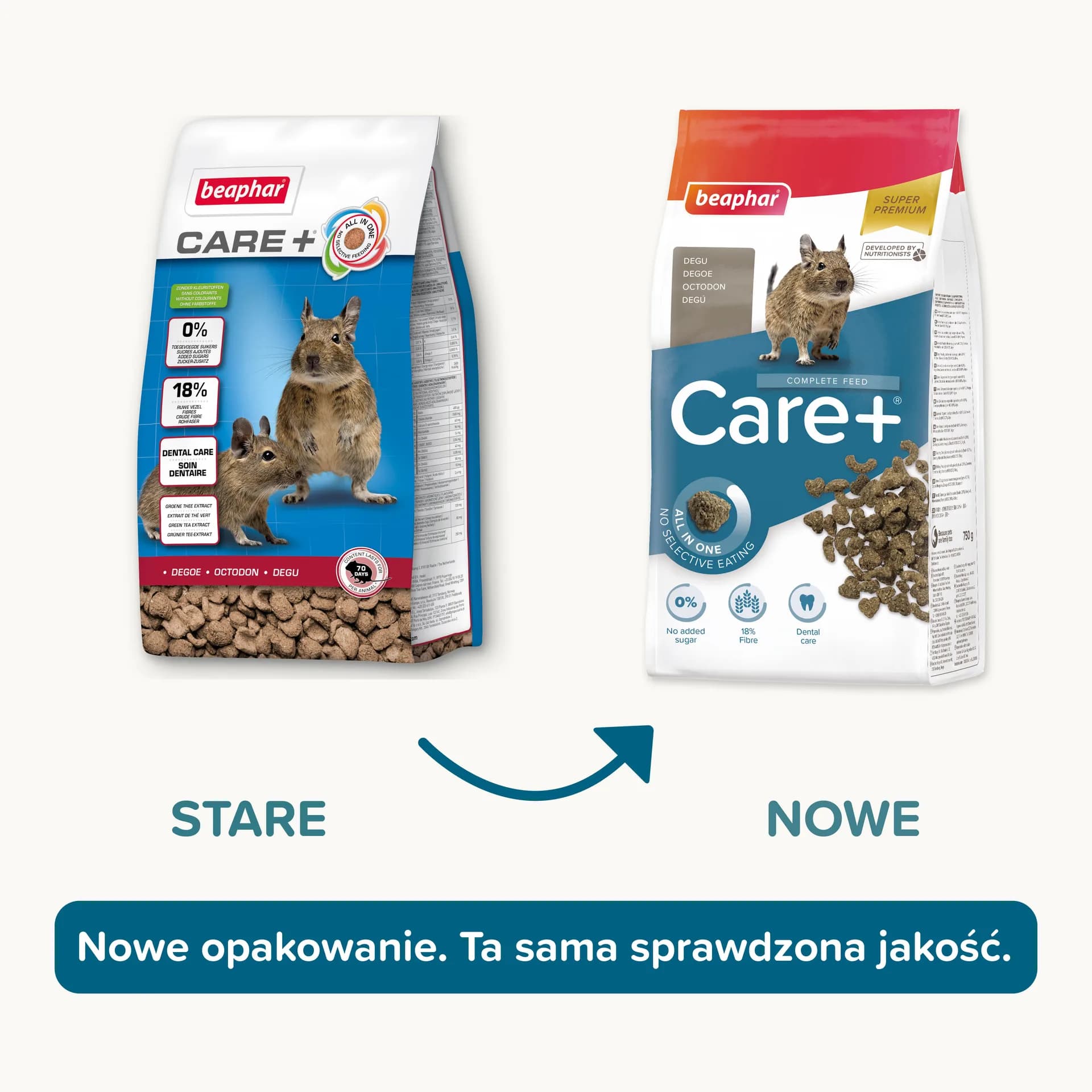 Beaphar Care+ Super Premium karma dla koszatniczek 750 g