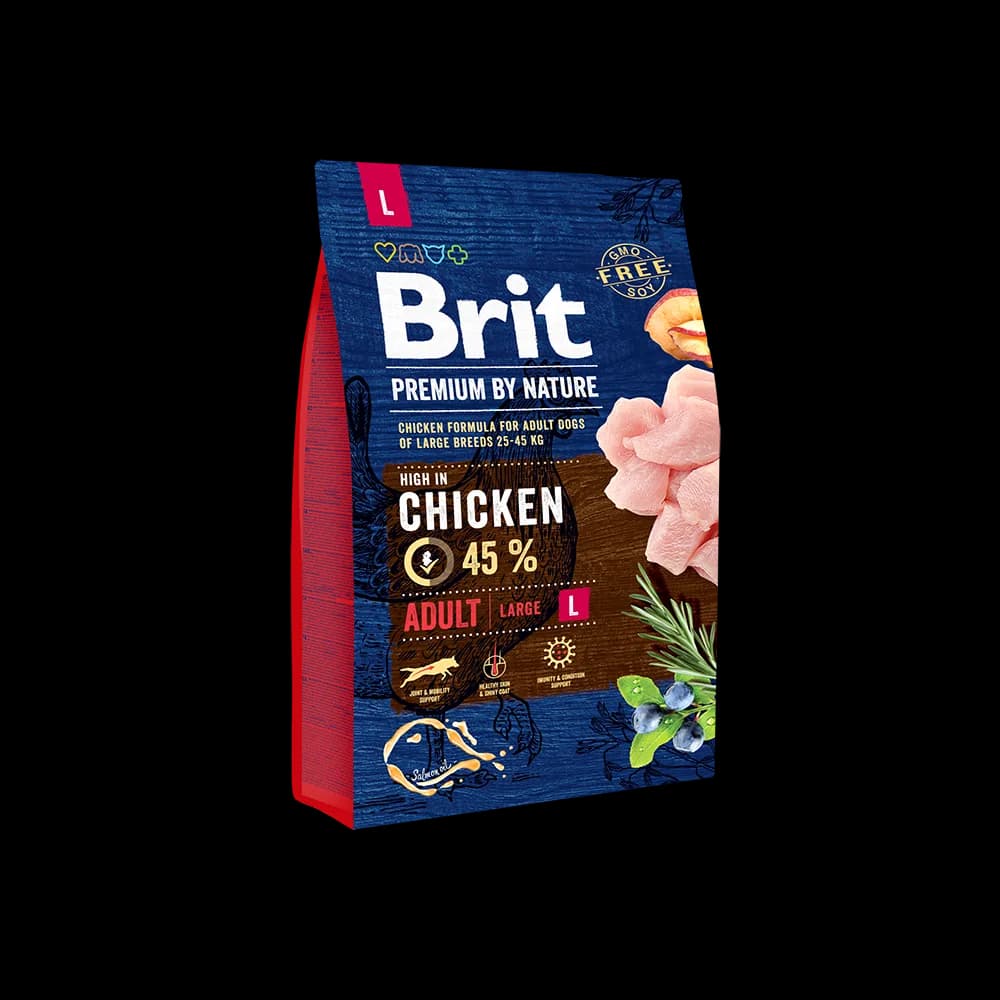 Brit Premium By Nature Adult Large sucha karma dla psa z kurczakiem – 3 kg