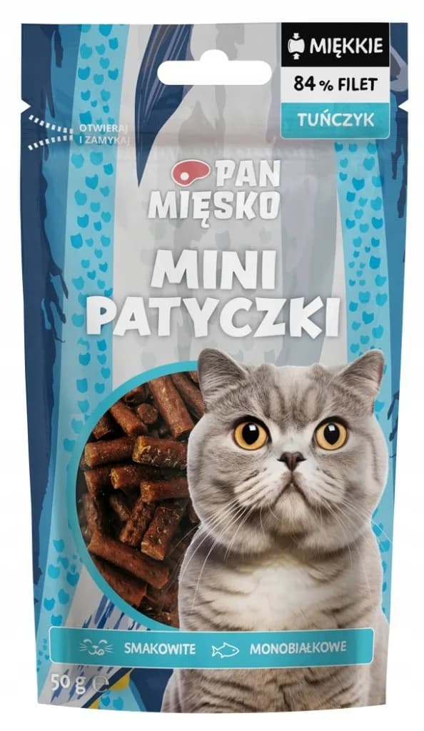 Pan Mięsko Przysmak dla kota Mini patyczki Tuńczyk 50 g