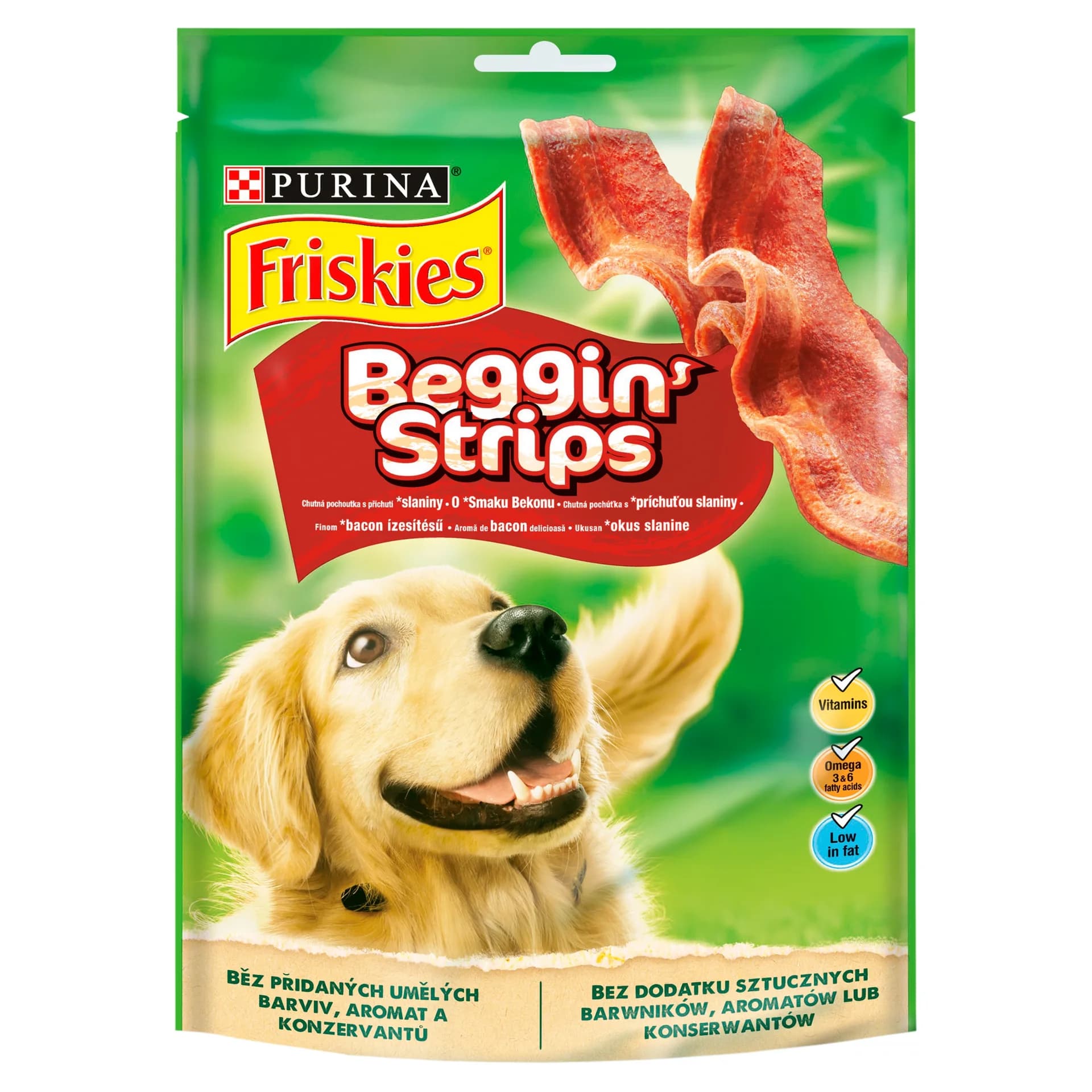 Friskies Purina Beggin Strips przysmak dla dorosłych psów o smaku bekonu 120 g